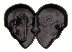 Men women Skull Belt Buckle Gothic Tattoo Hip Halloween Costume Metal Pirate New