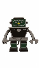 Men Women Silver Metal Fashion Belt Buckle Robot Animation Punk Rock Look Unisex