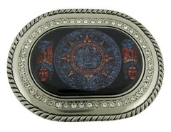 12 Pcs Mexican Azteca Calander Hecho Mexico Malverde Belt Buckles Lighters Metal