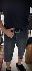 “Visitors Over Cairo” Industrial Studded Belt Buckle – Darren McNeese Archive