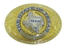 Bull Longhorn Lonestar Deputy Sheriff Chief Badge Belt Buckle Western Cowboy Cop