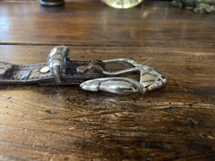 Old Pawn James Reid Style Sterling Silver Belt Buckle Nu Belt 35-38-1.3/8”-1”✅