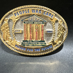 Bostock Buckle Saratoga « People Who Care » Western Rodeo Buckle 1.5&Prime; 30GP