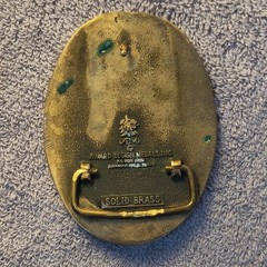 Vintage Tennessee Solid Brass Oval Western Belt Buckle 1.5in Awards Design Medal