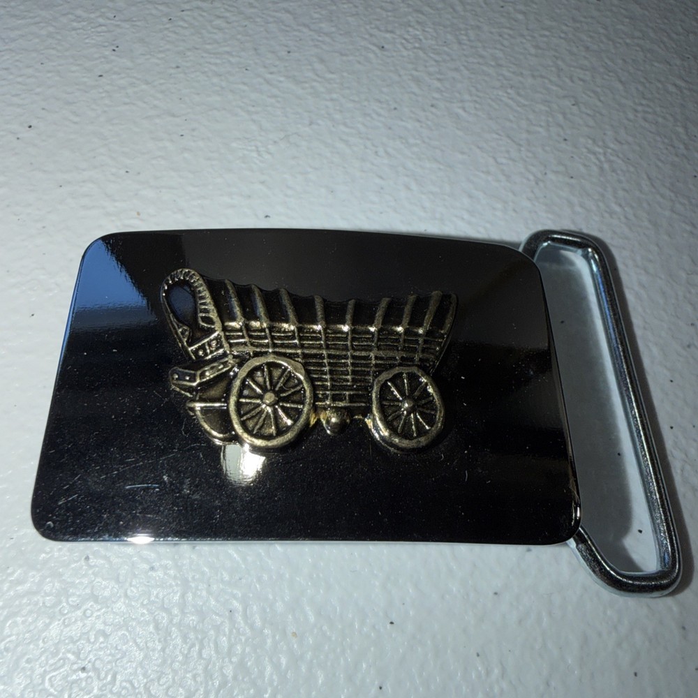 Wagon Cart Belt Buckle Approximately 2”x1.5” In Size
