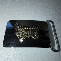 Wagon Cart Belt Buckle Approximately 2”x1.5” In Size