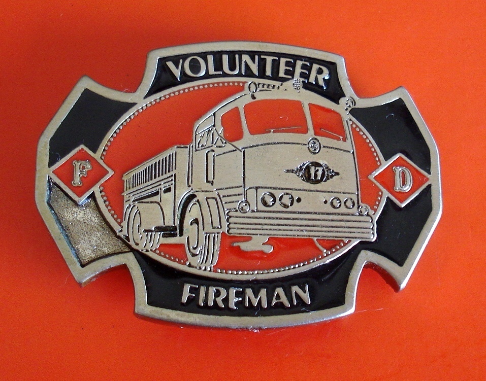 Volunteer Fireman Belt Buckle