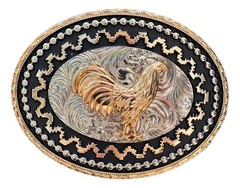Mexican Rooster Chicken Charro Cowboy Belt Buckle Hebilla Vaquera Made In Mexico