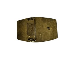 Vintage DYNA BUCKLE CRC Chemicals Belt Buckle Solid Bronze Made in USA Utah