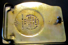 Rocky Mountain Brake Supply Shovel Crane Truck 1988 Belt Buckle Anacortes Brass