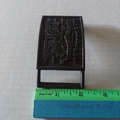 BELT BUCKLE Levi Strauss & Co. Blue Jeans Original Riveted Rectangle Vintage