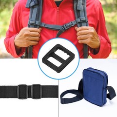 Bag Belt Glide Buckle (1cm/0.4&Prime;) 30Pcs, Plastic Adjustable Buckle Fasteners