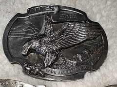 Vintage Gold Rush of 1849 Ames Tools 1985 Siskiyou Buckle Co. Ltd Ed. Pewter