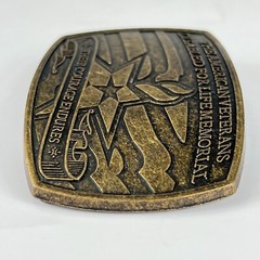 The American Veterans Disabled For Life Memorial Belt Buckle 2007 Sponsor