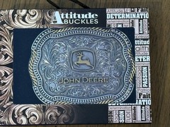 Montana Silversmiths – JOHN DEERE – Cowboy Scalloped Duo Belt Buckle – New