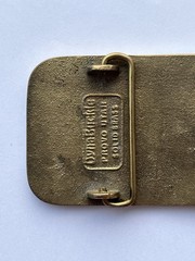 VTG Bridgestone DynaBuckle Eastern Electric 1991 Turnaround Brass Belt Buckle