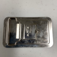Vintage Peterbilt Semi-Truck Flat Nose Cabover Metal Belt Buckle 3 3/8&Prime; x 2 1/8&Prime;