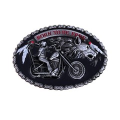 Born to be free belt buckle for men&rsquo;s Western cowboy motorcycle riding