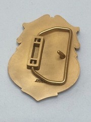 NIB Harley-Davidson 1988 Jostens Police Badge Gold Belt Buckle # 98460-88VG