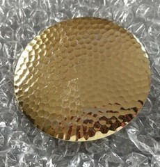 CIRCULAR GOLD COLOR CIRCLE GOLF BALL DIMPLED CLASP LOOP BUCKLE
