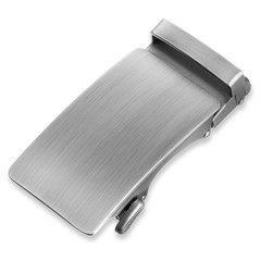 QfwdfcTrenz 35mm Ratchet Belt Buckle Only for 1 3/8 Slide One Size, Silver