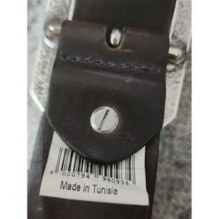 Picard Germany Mens Brown Genuine Leather Belt Silver Buckle One Size