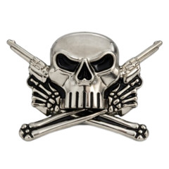 SKULL GRIM REAPER EVIL CROSSBONES GUNS BELT BUCKLE BUCKLES BOUCLE DE CEINTURE