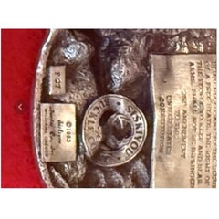 Vintage 1983 Siskiyou Buckle Co 2nd Amendment Eagle Belt Buckle F-27 Pewter