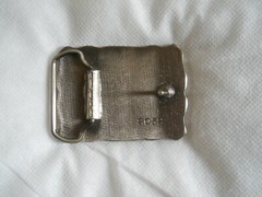 BUCK AND DOE DEER WILDLIFE SCENE BELT BUCKLE Embossed Pewter