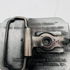 Remington First in the Field Belt Buckle Canada Goose 1980 Sid Bell Made In USA