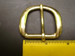 50 HEEL BAR BELT BUCKLE FITS 1-1/4&Prime; -1 3/8&Prime; BRASS OR NICKEL FINISH