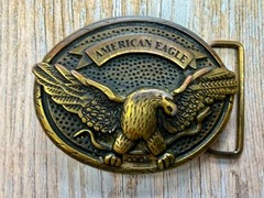 American Eagle Outfitters Spreading Wings Engraved Advertising Promo Belt Buckle