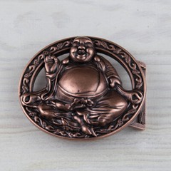 Belt buckle buckle Buddha luck copper removable buckle for 4 cm leather belt