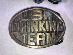 Vintage Belt Buckles Beer & Whiskey Rare Brass & Pewter Vintage!
