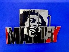 BOB MARLEY Block Letters Jamaica Iconic Reggae Music Artist Reggae Belt Buckle