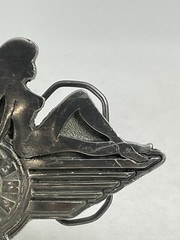 Fast Lane USA 2 mudflap girls Vintage 2004 Great American Products Belt Buckle