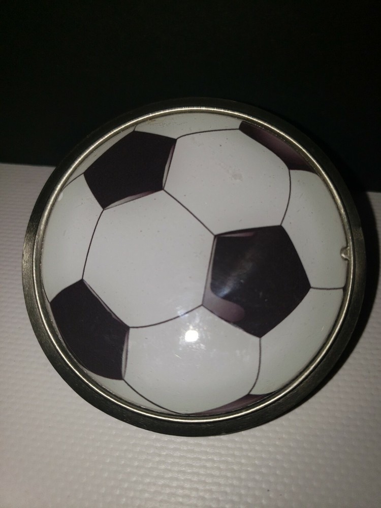 MLS Major League Soccer Ball Pewter Belt Buckle by Great American Products – NWB
