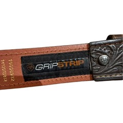 Ariat Men’s Size 36 Brown Tooled Leather Belt with Silver Buckle
