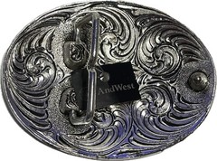 AndWest Western Style Belt Buckle America the Beautiful Design Silver & Gold NEW