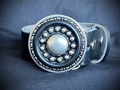 “ Orbital” Buckle Archive OOAK Industrial Round 2.5&Prime; Darren McNeese