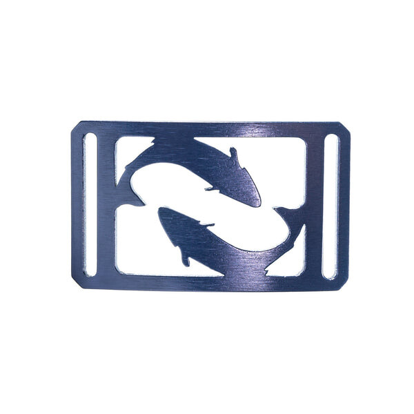 GRIP6 Men&rsquo;s Conservation Buckle 1.5 – Salmon Blue Steel – 1.5