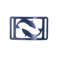 GRIP6 Men&rsquo;s Conservation Buckle 1.5 – Salmon Blue Steel – 1.5