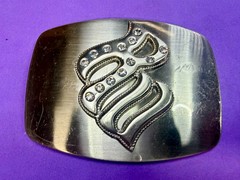 Rocawear with Rhinestone Bling Belt Buckle RW Hip Hop Fashion Vintage 2000s Y2K