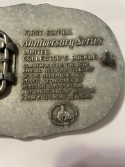 National Finals Rodeo Hesston 25th Anniversary NFR Adult Buckle VTG 1983