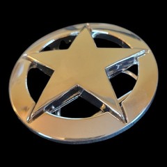 Marshall Law Texas Star Belt Buckle Metal Cowboy Western Biker