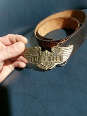 Buckle Harley Davidson Original Ages 80 Belt Buckle Raintree Vintage Belt