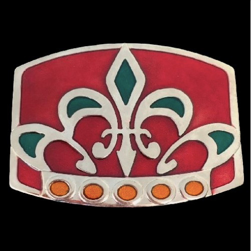 Quebec Patriots Fleur D&rsquo;Lys Lily Flower Metal Belt Buckle Buckles