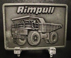 Rimpull RD100 Haul Dump Truck Belt Buckle Mining & Artic Energy Vehicle Dart KS