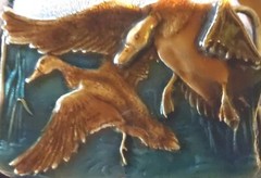 THE CANADIAN GOOSE BELT BUCKLE. Blue