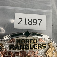 Vintage Western Buckle Norco Rangers Headline 2015 Signed Dale Chavez